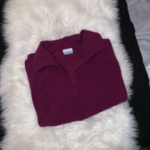 Purple Columbia quarter zip